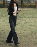 Juju Flower Punching See-Through Cardigan