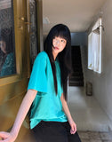 [Unisex] Ricket Back Eyelet Short Sleeve T-shirt