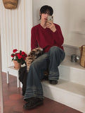 Noor Raglan V-neck Soft Knit
