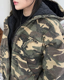 Henard Camo Quilted Hood Jumper