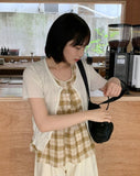 Mimina summer crop short sleeve cardigan