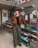 Romu Rivet Suede Flight Jumper