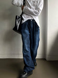 Blue Black Wide Denim