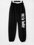 Lunte Lettering Jogger Pants