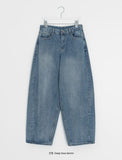 Hiphu Studded Denim Wide Pants