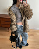 Fib Premium Mix Fur Coat