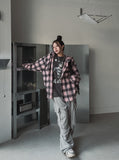 Naming Big Hood Checkered Shirt