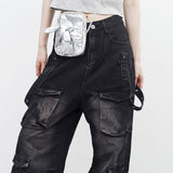 Ibian pocket strap pants