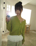 Hunin Basic V-Neck Knit Cardigan
