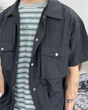 Die Two Pocket Nylon Shirt Jacket