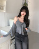 Simone Tie Ribbon Cardigan Set