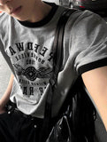 Printing Ringer Short Sleeve T-shirt