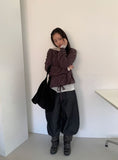 Podan Raw Denim Balloon Wide Pants
