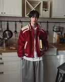 Port Color Matching Varsity Jacket