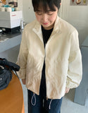 Miroi Two Way Pocket Leather Zip-Up Jumper