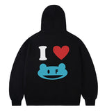 [UNISEX]I LOVE OF Hood Zip-Up