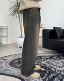 Decan Washing Wide Denim Pants