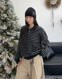 Heady Stripe Collar Knit