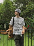 Coryl lettering printing short sleeve t-shirt