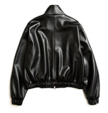 Fox Leather Betty Neck Jacket