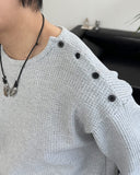 Kian Waffle Button Long Sleeve T-shirt