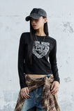 (W) DOODLE HEART LONG SLEEVE