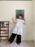 Viewde Summer Track Banding Wide Pants