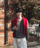 [wool80%] Cop Wool Layered V-Neck Knit