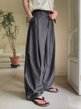 Paul Stripe Curved Slacks