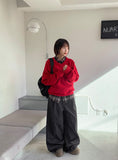 Diani V-Neck Over Knit