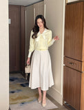 Yupia Flared Banding Long Skirt