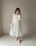 Raffin Flower Lace Sleeveless One Piece