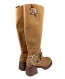 Roy Nubbuck Cow Long Boots