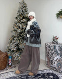 Dipel 90 Brushed Pintuck Balloon Pants