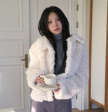 Loewe Collar Fur Short Jacket