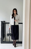 Erina Stripe Knit Jacket Cardigan