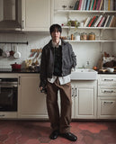 Log Mohair Wool Crop Jacket