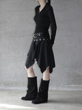 Rubber Wool See-Through Collar Tee