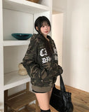 Maison Camo Printing Hood Zip-Up