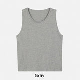 Loin Over Fit U-Neck Cut Sleeveless