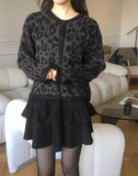 Nona Leopard Hopi Brush Knit Cardigan
