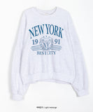 Bex New York Lettering Cotton Sweatshirt