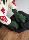 Dots corduroy big shoulder bag