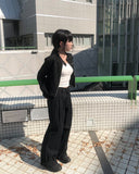 Tion Buckle Pintuck Wide Pants