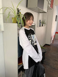[unisex] Oiko printing color matching raglan long sleeve tee