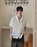 Robin Hairy Collared Short Sleeve Cardigan
