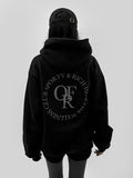 Junt Ribbed Lettering Hoodie