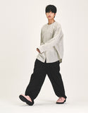 ROUND NECK CHECK SHIRT