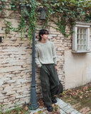 Forty Pigment Pintuck Wide Cargo Pants