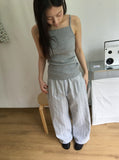 Hatil Floral Ribbed Sleeveless